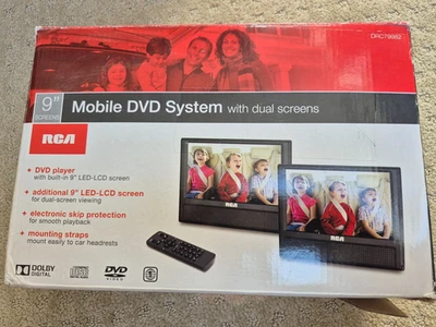 9-дюймовый мобильный DVD-плеер RCA с дополнительным 9-дюймовым экраном (DRC79982) - Изображение 1 из 4