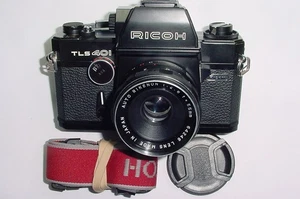 Ricoh TLS 401 35mm Film SLR Manual Camera with Rikenon 55mm f/2.8 Lens - Picture 1 of 7