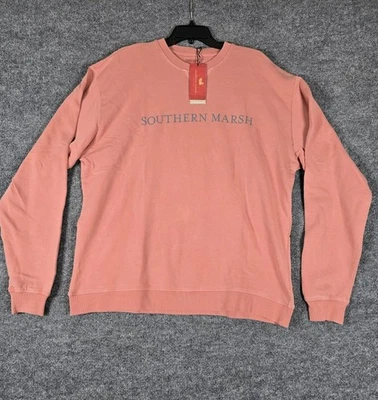 Southern Marsh SEA WASH Terracota Sudadera Pullover Para Hombre Grande Foto 1 de 4