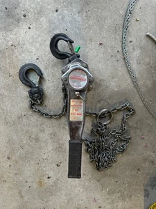 Konecranes 1-1/2 Ton Lever Chain Hoist Come Along Winch 3000 lbs 15' Chain - Picture 1 of 3