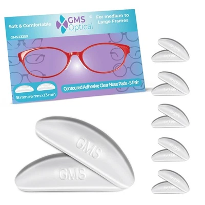 GMS Optical 1.3mm Ultra-Thin / 18mm Long Length - Anti-Slip Adhesive Contoure... - Image 1 of 4