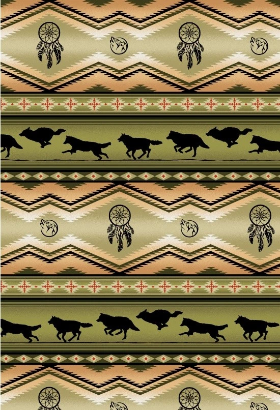 Algodón Tucson Rayas Suroeste Nativas Oliva Tela Estampado por Yarda D462.82 Foto 1 de 1