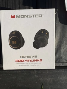 Écouteurs sans fil Monster Achieve 300 AirLinks (couleur noir gris) - Photo 1 sur 8