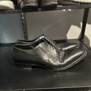 Ralph Lauren Hergestellt in Italien Herren Größe 11 Schwarz Leder Elegant Schuhe  - Bild 1 von 14