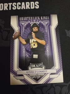 2023 Leaf Draft - Quarterback Kings #87 Aidan O'Connell - Purdue Boilermakers - Picture 1 of 2