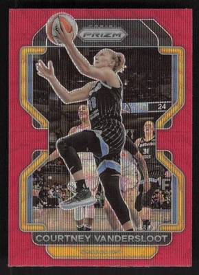 2022 Panini Prizm WNBA #103 Courtney Vandersloot Ruby Wave - Image 1 of 2