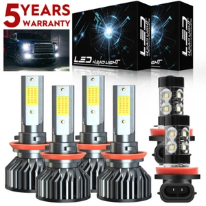 6 piezas de bombillas LED de faros Luces antiniebla para Nissan Altima 2007-2017 - Imagen 1 de 11
