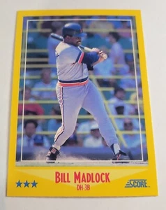 1988 Bill Madlock Score Card #445 Detroit Tigers DH-3rd Base Vintage MLB - Picture 1 of 6