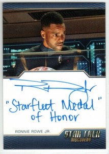 STAR TREK DISCOVERY SEASON 3 RONNIE ROWE JR. LT RA BRYCE INSCRIPTION AUTOGRAPH 4