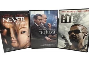 Lot 3 DVD Book of Eli, The Judge, Never Talk To Strangers, Robert Downey Denzel - Picture 1 of 10