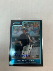 Pedro Lopez 2006 Chrome Auto Card #BC227