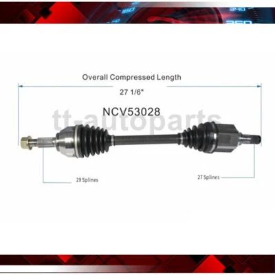 Conjunto de eje articulado delantero izquierdo conductor para Nissan Versa GSP CV 2013-2016 Foto 1 de 3