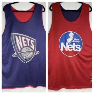 Camiseta reversible New Jersey Nets XXL malla Big Man GIII Sports Carl Banks de colección - Imagen 1 de 9