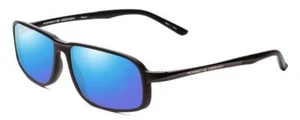 Porsche Design P8229-A Unisex Oval 57mm Polarized Sunglasses Black 4 LENS OPTION - Picture 1 of 8