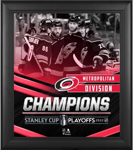 Carolina Hurricanes 15" x 17" 2022 Metropolitan Division Champions Collage Cover
