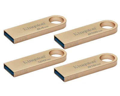 KINGSTON DATA DT SE9 G3 USB 3.2 3.0 METAL FLASH DRIVE 512GB 256GB 128GB 64GB LOT - Image 1 of 4