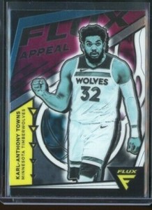 2020-21 Panini Flux Karl Anthony Towns Appeal Insert #21 Timberwolves