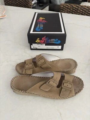 Sandalia La Plume Jen Beige Nubuk Talla 38 Sandalias Confort Foto 1 de 2