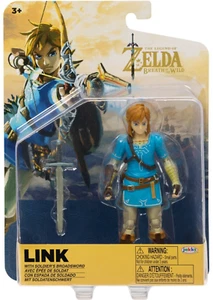 The Legend of Zelda Breath of the Wild Link 4 inch Action Figure with Sword - Picture 1 of 10