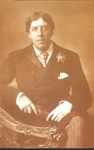 Oscar Wilde Postcard Reproduction from Nostalgia Postcard Collector's Club - Picture 1 of 2