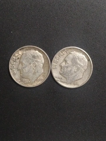 1961 P&D Roosevelt Dimes #1 Cover