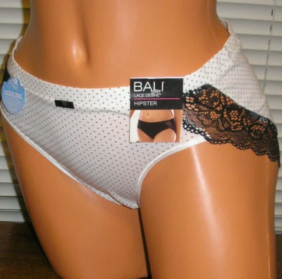 Panties Lingerie Bali Lace Desire Cooling Cotton Hipster  Sz 8 XL Adult Gift - Image 1 of 4