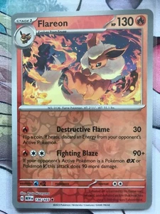 Flareon 136/165 - Scarlet & Violet - 151 English - Reverse Holo - Picture 1 of 2
