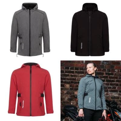 Spada Hairpin 2.0 CE Ladies Waterproof Motorcycle Jacket Bike Coat Black Red - Image 1 of 4