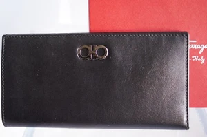 New Salvatore Ferragamo Wallet Bifold Card Holder Continental Clutch - Picture 1 of 12