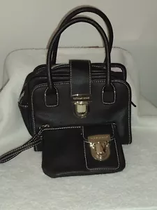 Victoria’s Secret 2pc Travel Make Up Bag W/ Handles Black - Picture 1 of 12
