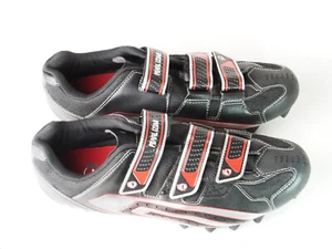 NEW, Pearl Izumi Select MTB Black & Red Leather MTB Shoes 5769 Mens EU 46/US 12 - Picture 1 of 4