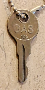 Vintage GAS Brass Key #104 - Picture 1 of 2