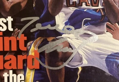 Revista Terrell Brandon firmada el 10 de febrero de 1997 baloncesto Sports Illustrated SI Foto 1 de 4