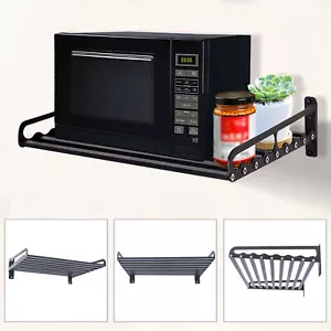 Microwave Oven Bracket Kitchen Storage Cooker Holder Shelf Wall Mount - Picture 1 of 12