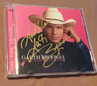 Garth Brooks - The Ultimate Hits Pink Susan G. Komen Breast Cancer RARE CD & DVD Foto 1 de 4