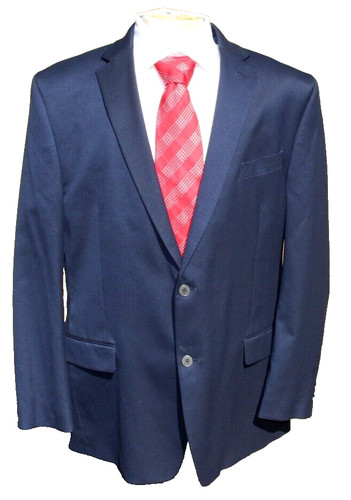 Cappotto sportivo Michael Kors da uomo blu navy misto polis taglia 46 L