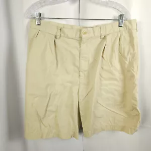 Polo Ralph Lauren Mens 36 Beige Pleated Tyler Cotton Chino Khaki Shorts - Picture 1 of 8
