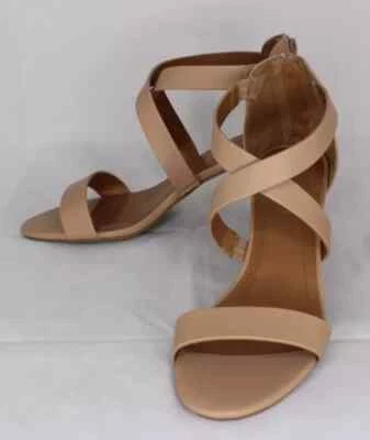 Style & Co. Womens Paysonn Faux Leather Heel Sandals Nude 8.5 Medium (B,M) - Image 1 of 3