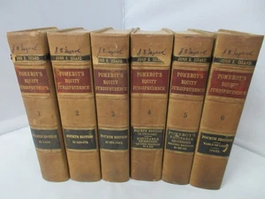 POMEROY'S Equity Jurisprudence Fourth Edition 1919 Set - Owner John Iszard - Picture 1 of 24