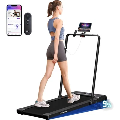 Portable Folding Treadmill with 9% Incline & Quiet 3.0HP Motor for Home Use - Image 1 of 4