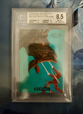 2016 Masterpieces Battle Spectra Gem Fing Fang Foom Iron Man BS-3 /99 BGS 8.5 - Image 1 of 2