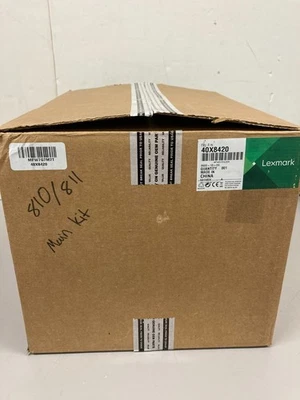 Genuine Lexmark 40X8420 Fuser Maintenance Kit 110-120V  - New/Sealed - Image 1 of 3