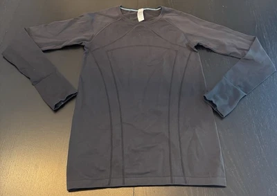 Camisa manga larga sin costuras Ivivva de Lululemon Swiftly Fly Tech para niñas talla 12 Foto 1 de 2