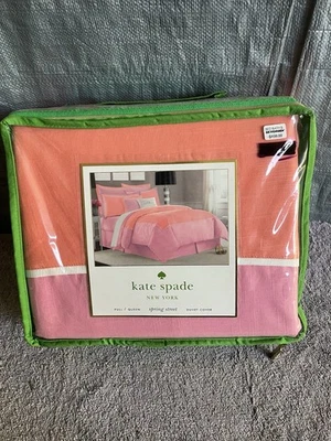 Kate Spade Spring Street Full / Queen Duvet Cover Orange Blossom - Image 1 of 4