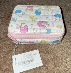 Sanrio Little Twin Stars Reiseetui 2002 Neu mit Etikett - selten Vintage Kawaii Japan - Bild 1 von 6
