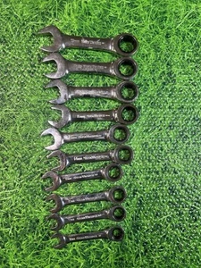 GearWrench 10pc Metric Stubby Ratcheting Combo Wrench Set 10-19mm - Picture 1 of 3