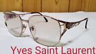 Genuine Yves Saint Laurent YSL Logo Butterfly Art Metal Frame Glasses 14