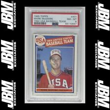 1985 Topps #401 Mark McGwire 1984 USA Baseball Team PSA NM-MT 8 RC