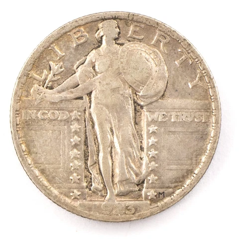 1923-P STANDING LIBERTY QUARTER ✪ VF DETAILS ✪ 25C SILVER COIN ◢TRUSTED◣ Cover
