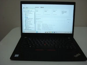 Thinkpad Lenovo T490 I7-8565U 1.80GHZ 8GB RAM 256 M2 14"Touch Screen Win11 Pro - Picture 1 of 9